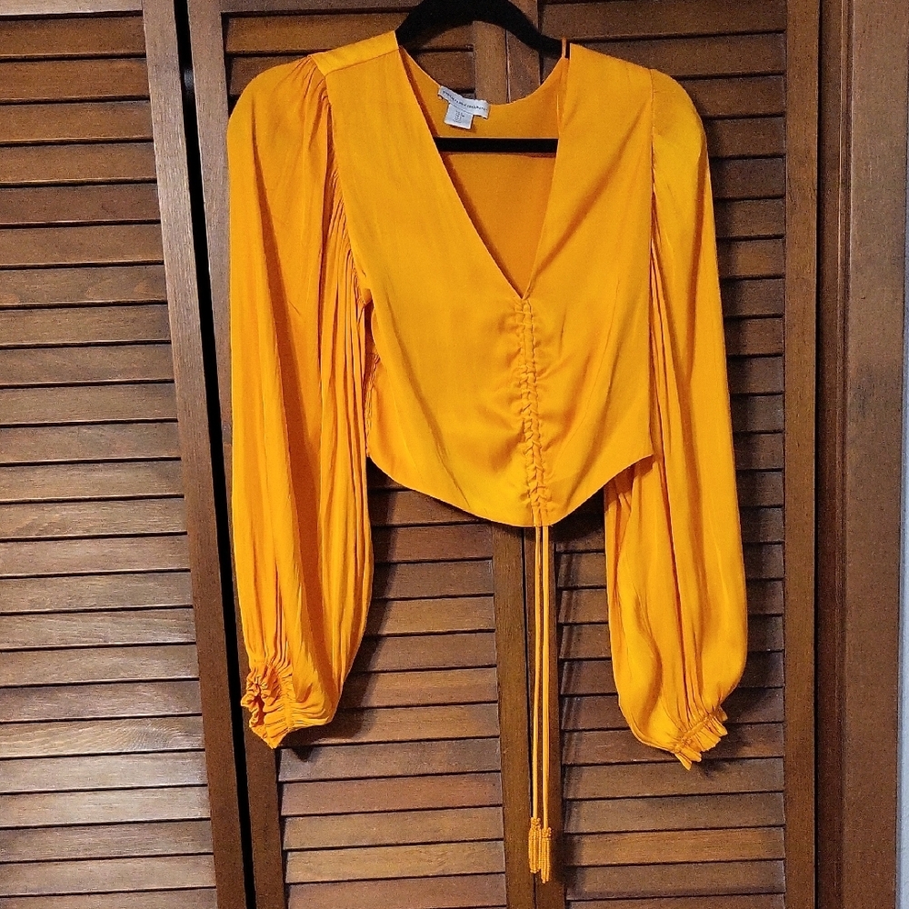 Cupcakes And Cashmere Cropped Flowy Top